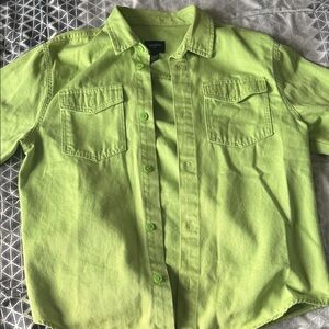 Men’s Lime Green Button-Up jacket
